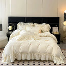 DecorBites™ Lace Embroidered Cooling Comforter Cover Set - Silky Cozy Bedding Sets