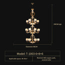 DecorBites™ Jade Zinc Alloy Chandelier for Living Room, Restaurant, Hall - Elegant Chinese Design