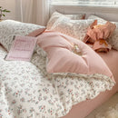 DecorBites™ Cozy Pattern Printed 4Pcs Single Bedding Set - Soft Cotton Fabric