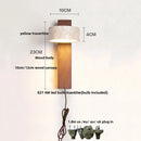 DecorBites™ LED Wall Lamp 2 Glass Ball White, Yellow Travertine Stone Indoor Light