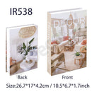 Fake Book Cafe Desk Table Living Room For Home Decor Interior Items Modern Home Decoration Ornaments Accessories Luxury Bedroom