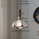 DecorBites™ Butterfly Glass Flower LED Pendant Lamp – Tiffany Style Adjustable Hanging Lamp