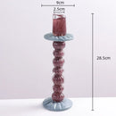 DecorBites™ Geometric Glass Candlestick Holder Wedding Home Decoration Accessory
