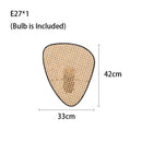 DecorBites™ Leaf Grid Handmade Rattan Screen Chandelier for Modern Living Room and Bedroom