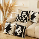 DecorBites™ Geometric Embroidered Cushion Cover - Elegant Home Sofa Decoration