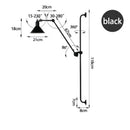 DecorBites™ Industrial Iron Swing Arm Wall Lamp for Bedroom, Living Room, Office Decor