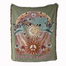 DecorBites™ Double-sided Ethnic Tapestry Sofa Blanket