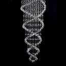 DecorBites™ Crystal Staircase Chandelier: Luxury LED Lighting for Hotel Villa Bedroom Ceiling Lamp