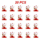 2~20PCS Wealth Waving Cat Chinese Lucky Cat Beckoning Solar Powered Small Size Crafts Home Desktop Ornaments Car Decoration