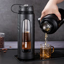 DecorBites™ Double-layer Insulated Glass Water Cup | Large-capacity Heat-resistant Tea Cup