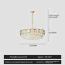 Modern blue & gold decorbites crystal chandelier dining room light