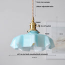 DecorBites™ Green Flower Glass Pendant Light - Modern Kitchen Bar Restaurant Hanging Lamp