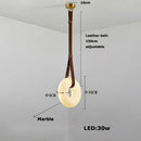 DecorBites™ Classic Ring Marble Chandelier Light Brown Pendant for Living Room Bedroom