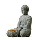 Sitting Buddhas Statue with Tealight Candle Holder Buddhas Figurine Sculpture Insenses Holder for Home and Garden Drop Shipping