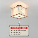 DecorBites™ Lotus Chinese Chandelier Ceiling Lamp Simple Corridor Painting LED Lighting