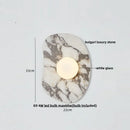 DecorBites™ Green Marble Stone LED Wall Sconce Lighting for Bedroom and Hallway
