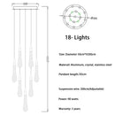 DecorBites™ Crystal LED Chandelier: Elegant Lighting for Home, Restaurant, and Bar