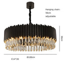 DecorBites™ Gold Crystal Water Droplet Pendant Light - Black Suspension Lamp