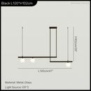 DecorBites™ LED Linear Hanging Lamp for Home Modern Minimalist Living Room Chandelier