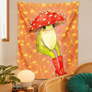 DecorBites™ Cute Frog Cartoon Tapestry Wall Hanging - Forest Animals Hippie Boho Decor