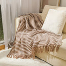 DecorBites™ Knitted Nordic White Casual Blanket - Soft & Comfortable Sofa Throw Bed End Cover for Home Decor & Travel