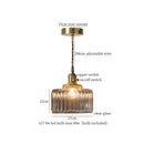 DecorBites™ Glass Pleats LED Pendant Lights for Home and Commercial Spaces