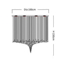 DecorBites™ Crystal LED Chandelier: Modern Luxury Staircase Pendant Light for Hallway & Lobby
