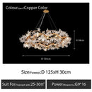 DecorBites™ Crystal Branch Ceiling Chandelier | Indoor Dining Living Room Light Fixture