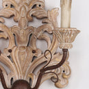 DecorBites™ Elegant Solid Wood Carving Antique Wall Lamp for Home Decor