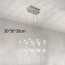 DecorBites™ Cosmos Chandelier: Nordic Silver Firefly Light for Luxe Living & Dining Rooms