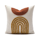 DecorBites™ Half Circle Loop Tufted Cushion Cover Embroidered Pillow Covers for Living Room