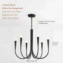 DecorBites™ French Style Black Pendant Light Luxury Led Chandelier Room Decor