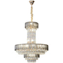 DecorBites™ Crystal Chandelier: Postmodern Multi-layer Luxury for Living Room, Hotel Lobby, and Villa