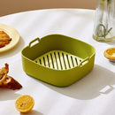 DecorBites™ Air Fryer Oven Baking Tray Chicken Basket Mat Silicone Pot Grill Pan