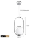 DecorBites™ Glass Ball Pendant Lights Modern LED Brass Black Chrome Suspension Luminaire