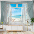 DecorBites™ Coastal Cave Tapestry Wall Hanging - Boho Seaside Landscape Room Decor