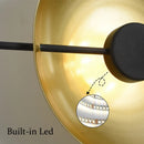 DecorBites™ Gold Circle LED Wall Light 10W, Postmodern Black Sconce for Foyer, Bedside, Hotel, Aisle