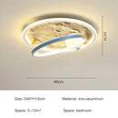 DecorBites™ Kids Moon Astronaut LED Ceiling Light for Eye Care in Blue Pink Carton Theme