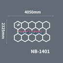 DecorBites™ Hexagon LED Ceiling Light for Barbershop and Garage Hair Salon