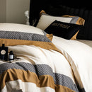 DecorBites™ Luxe Egyptian Cotton Bedding Set - Full Queen King Duvet Cover Flat Sheet Pillowcases