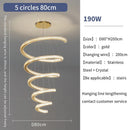 DecorBites™ Crystal Duplex Ring Pendant Light Chandelier