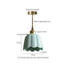 DecorBites™ Lotus Flower Ceramic LED Pendant Lampshade for Home Decor
