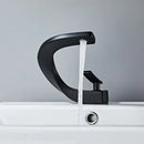 DecorBites™ Gold Bathroom Faucet | Deck Mounted Sink Tap | Hot and Cold Basin Mixer