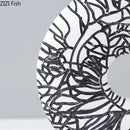DecorBites™ Circle Ornament Desk Decoration Resin Ring Statue Modern Crafts Decor