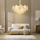 DecorBites™ Crystal Glass Chandelier Blade LED Pendant Light for Living Dining Bedroom Lighting