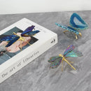 DecorBites™ Golden Crystal Agate Butterfly Sculpture Decorative Figurines