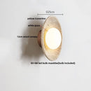 DecorBites™ LED Wall Lights Yellow Travertine Interior Home Decor Bedside Lamp