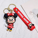 Disney Cartoon Anime Accessories Mickey Keychain Cute Minnie Keyring Student Bag Pendant Hanging Car Key Chain Couple Kids Gift
