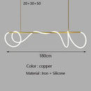 DecorBites™ LED Long Hose Chandelier for Dining Room Kitchen Bar Pendant Lamp