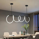 DecorBites™ Gold Black LED Chandelier Modern Minimalist Pendant for Home Decor Lighting